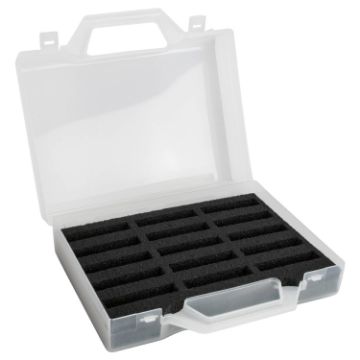 Immagine di Troutlook Smart Rig Case Boîte pour bas de ligne avec support pour 15 enrouleurs - transparent - 24,0 x 18,0 x 7,5 cm