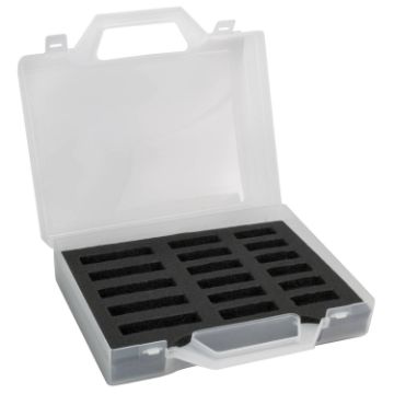 Immagine di Troutlook Smart Rig Case Boîte pour bas de ligne avec support pour 17 enrouleurs - transparent - 24,0 x 18,0 x 7,5 cm
