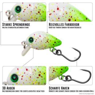 Immagine di Ensemble de 5 leurres Trout Crank Set Troutlook édition limitée, 2,6 cm - 1,9 g