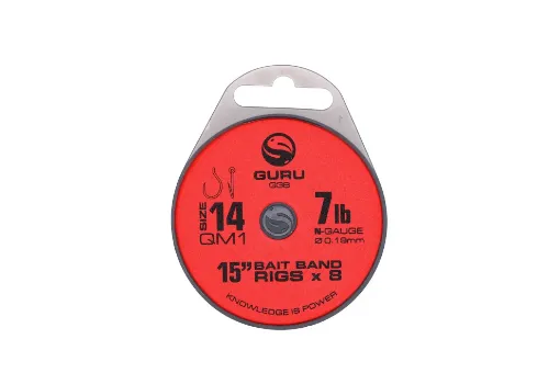 Guru Tackle Bait Bands QM1 Ready Rig 15"