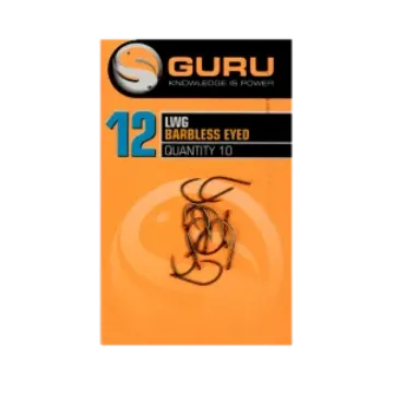 Guru Tackle - LWG Hook size 20 (Barbless/Eyed)**