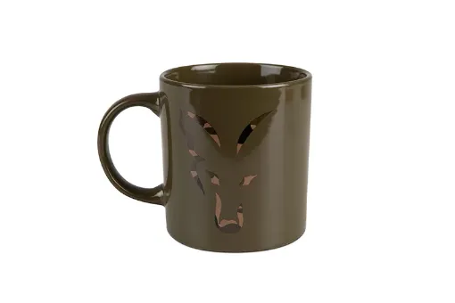 Fox Green & Camo Head Ceramic Mug