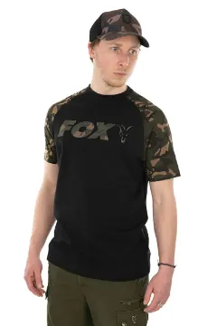 Fox Fox Black / Camo Raglan T