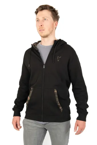 Fox Fox LW Black/Camo Print Zip Hoody