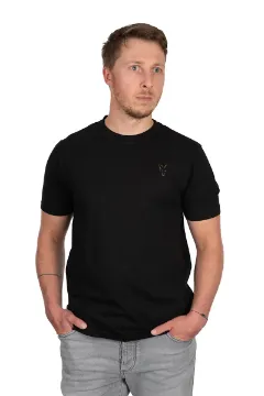 Fox Fox Black large print T