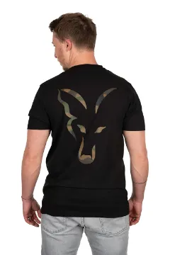 Fox Fox Black large print T