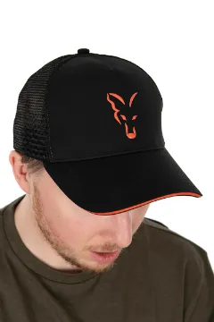 Fox Collection Trucker Cap Black & Orange