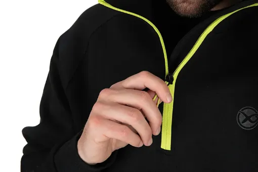 Matrix 1/4 Zip Sweat Black/Lime (Black Edition)