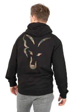 Fox Fox LW Black/Camo Print Zip Hoody SMALL