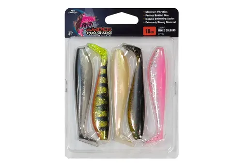 Fox Rage Ultra UV Mixed Colour Lure Packs Zander Pro 7.5cm UV mixed colour pack x 5pcs