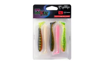 Fox Rage Ultra UV Mixed Colour Lure Packs Critter 9cm / 3.5" mixed colour pack x 3pcs