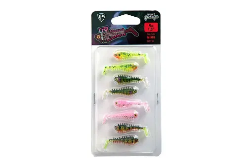 Fox Rage Ultra UV Mixed Colour Lure Packs Rage UV Micro spikey 4cm x 8pcs