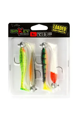 Fox Mixed Colour Lure Packs Spikey UV 6cm mixed colours x 5