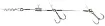Fox Rage 49 Strand Double Stinger  20-25cm Double - Size 1/0/8g