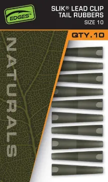 Fox EDGES™ Naturals Slik Lead Clip Tail Rubber - Size 10