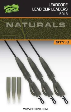 Fox EDGES™ Naturals Leadcore Power Grip Lead Clip Leaders