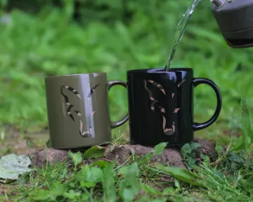 Fox Black & Camo Head Ceramic Mug