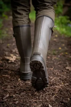 Fox Neoprene lined Camo/Khaki Rubber Boot