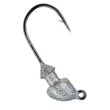 Strike King Strike King Squadron And Baby Squadron Swimbait Jig Heads Silver Bling