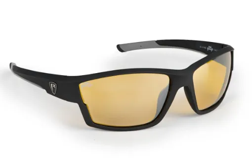 Fox Rage Eyewear Matt Black Frame / Amber Lense Wraps