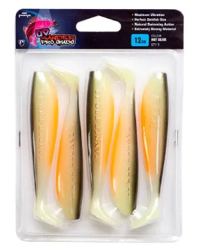 Fox Rage Rage Zander Pro Shad UV Hot Olive