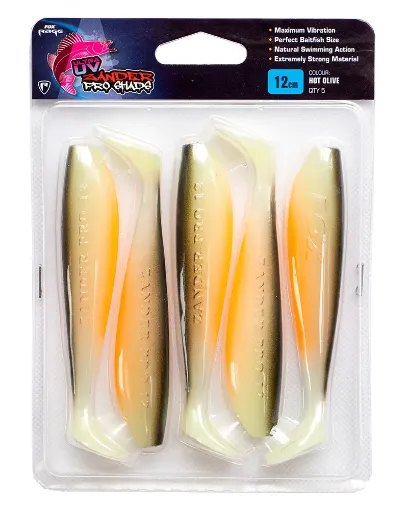 Fox Rage Rage Zander Pro Shad UV Hot Olive