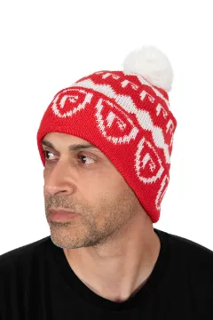Fox Rage Red & White Bobble Hat