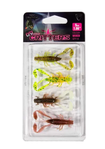 Fox Rage Ultra UV Micro Critter Mixed Colour Lure Pack