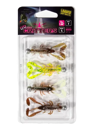 Fox Rage Ultra UV Micro Critter Mixed Colour Loaded Lure Pack