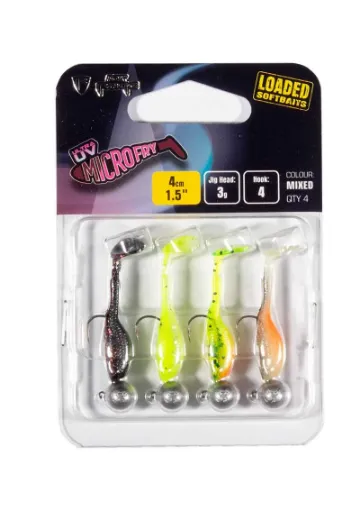 Fox Rage Ultra UV Micro Fry Mixed Colour Loaded Lure Pack