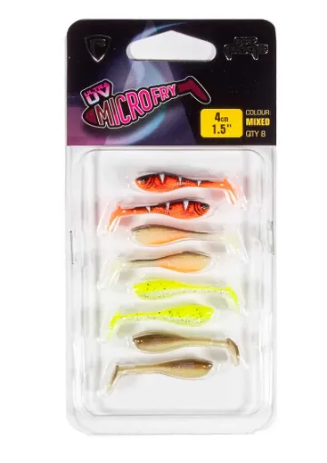 Fox Rage Micro Fry Mixed Colour Lure Pack