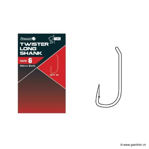 Twister Long Shank Size 1 Micro Barbed