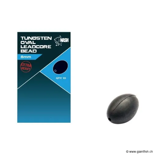 Tungsten Leadcore Oval Bead