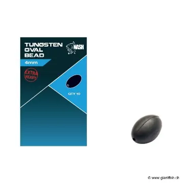 Tungsten Oval Bead 4mm