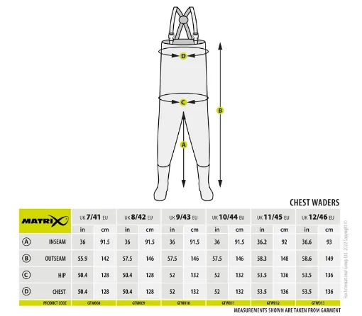 Matrix Matrix Lightweight Chest Wader