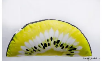 Kiwi fruit cushion - quarter