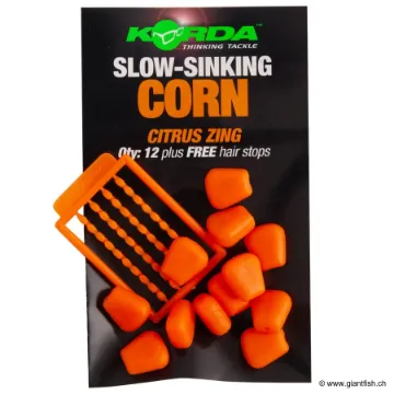 Maïs Flottant Korda Slow Sinking Corn Citrus Zing Orange
