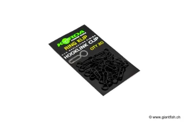 Attache Bas de Ligne Korda Ring Clip Rig Bitz - par 20