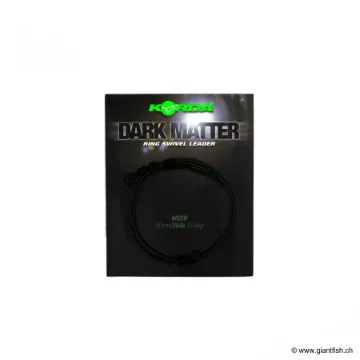Leader Korda Dark Matter Ring Swivel Weed - 50 cm