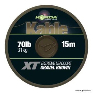 Korda Kable XT Extreme Leadcore 70lb 15m