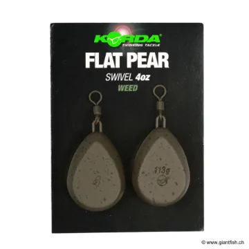 Plomb Korda Flat Pear Swivel - par 2