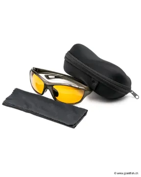 Lunettes Polarisantes Korda Sunglasses Wraps Matt Green Frame / Yellow Lens MK2