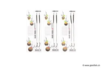 Bas de Ligne Monté Korda Basix Hair Rigs Wide Gape - par 2