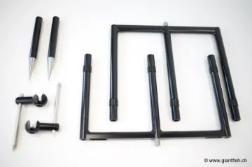 Support Détecteur Korda Singlez Upright Aluminium Black - Noir