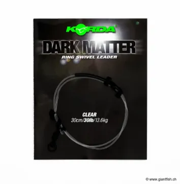 Bas de Ligne Korda Dark Matter Leader Ring Swivel