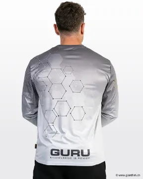 T-Shirt Manches Longues Guru Hexagon Sun Core Shirt UPF 50+ Grey - Gris