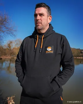 Sweat Guru Black Patch Hoodie - Noir