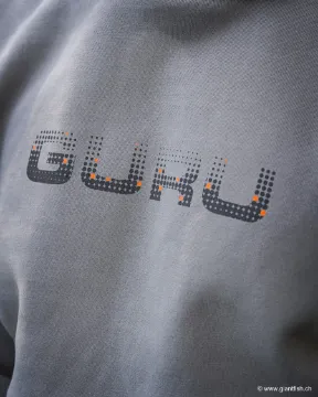 Sweat Guru Hoodie Circles Grey - Gris
