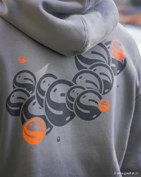 Sweat Guru Hoodie Circles Grey - Gris