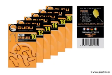 Hameçon à Oeillet Guru MWG Hook Barbless